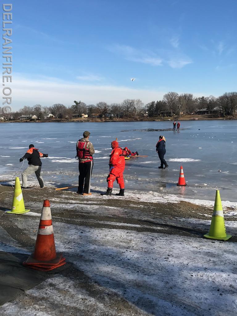 Ice Water Rescue Training at Swedes Lake