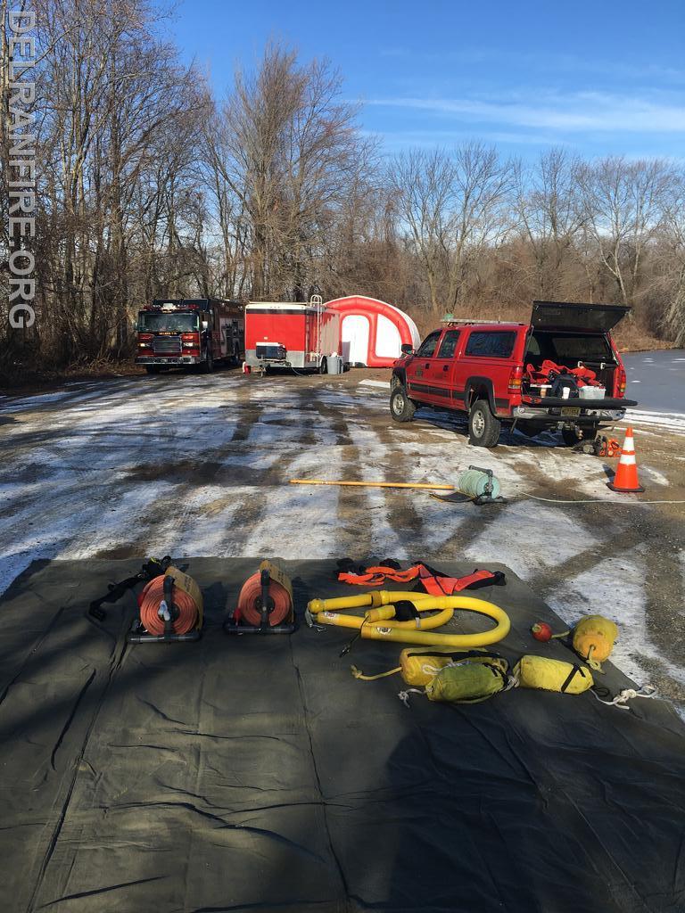 Ice Water Rescue Training at Swedes Lake