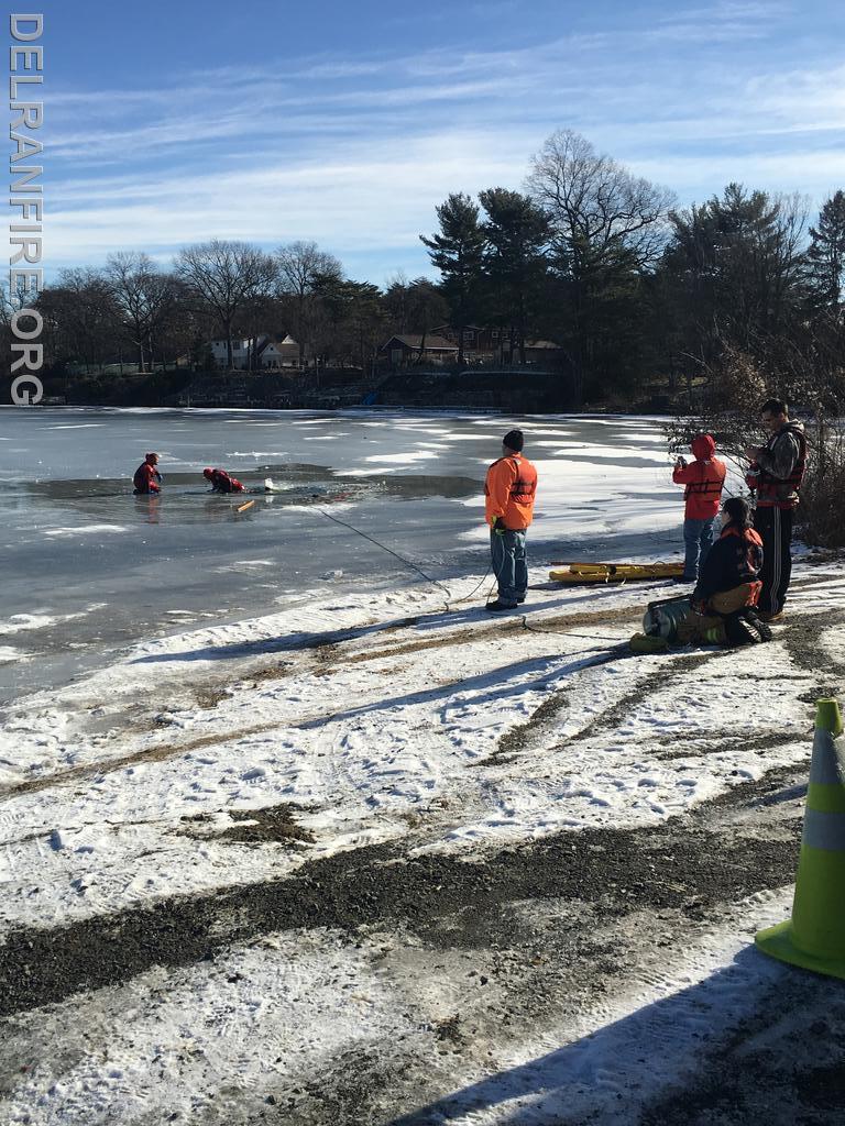 Ice Water Rescue Training at Swedes Lake