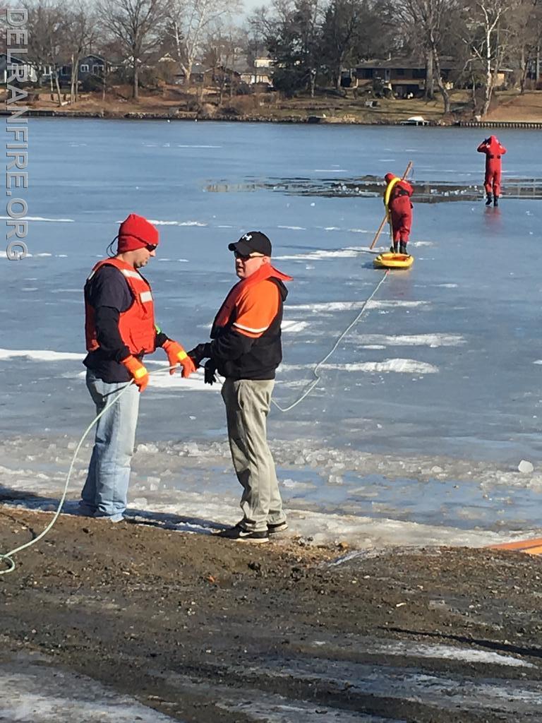 Ice Water Rescue Training at Swedes Lake