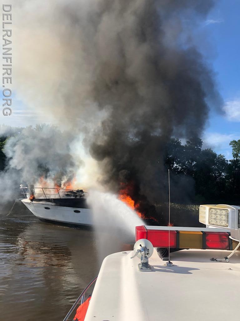 Boat Fire at Dredge Harbor 