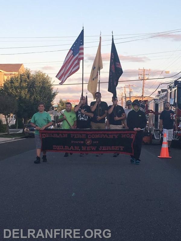 Marching Practice In Wildwood for Fireman's Conventions Parade